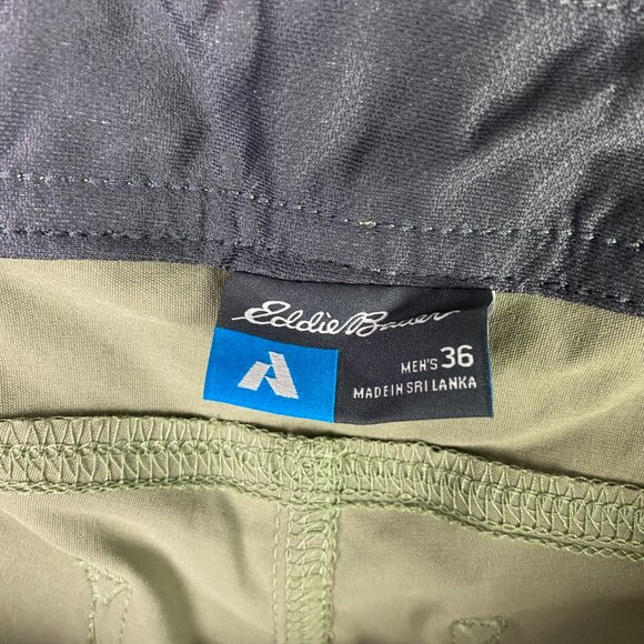 Eddie Bauer First Ascent Guide Pro Shorts Men's 36 Green Khaki Olive Hiking NWT - Picture 8 of 16
